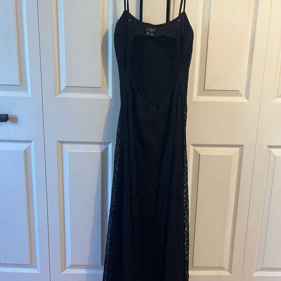 NWT Free People Cherie Lace Underwire Black Midi Dress - Picture 8 of 11